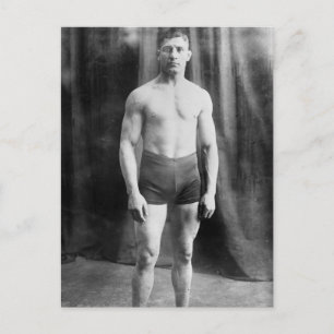 Balkan wrestler Yussif Hussane, 1915 Postcard