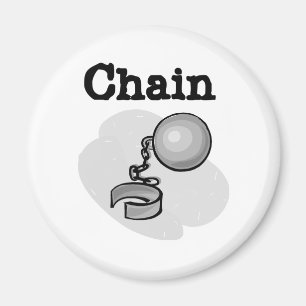 Ball and Chain Bride Magnet