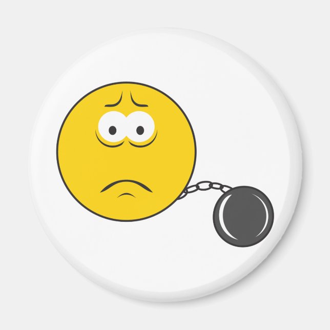 Ball and Chain Face Magnet (Front)