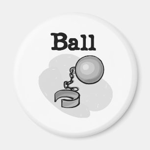 Ball and Chain Groom Magnet