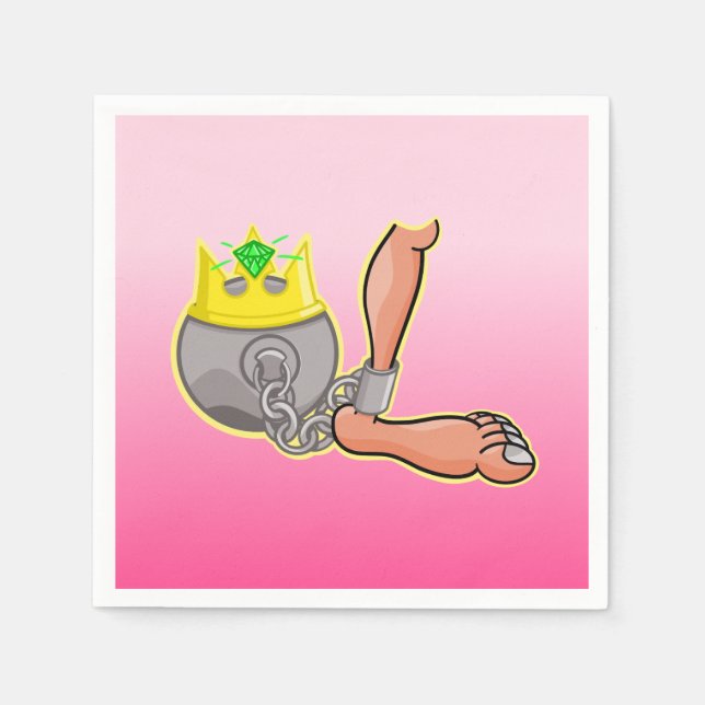 Ball and Chain Napkin (Front)