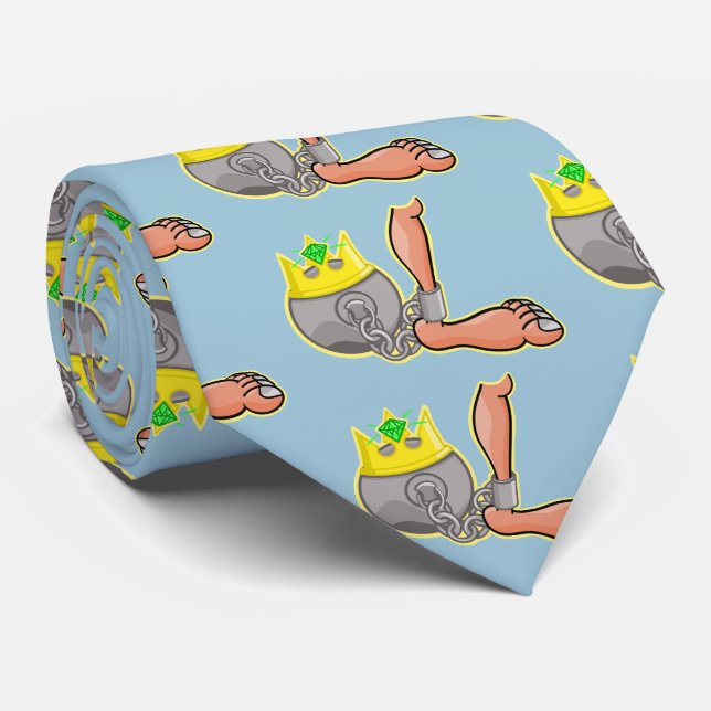 Ball And Chain Wearing A Crown Tie (Rolled)