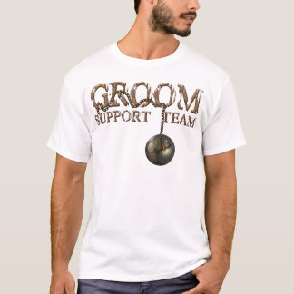Ball and Chains Groom Support Team T-Shirt