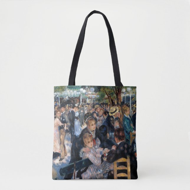 Ball at the Moulin de la Galette, Auguste Renoir Tote Bag (Front)