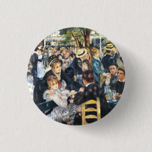 Ball at the Moulin de la Galette Party Renoir    3 Cm Round Badge
