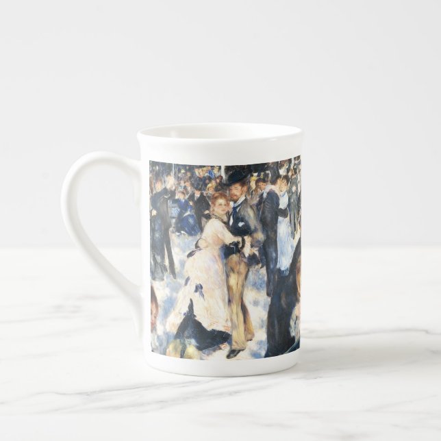 Ball at the Moulin de la Galette Party Renoir    Bone China Mug (Left)