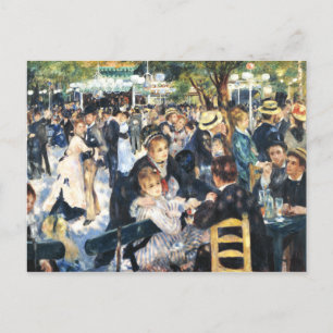 Ball at the Moulin de la Galette Party Renoir Postcard