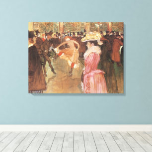 Ball at the Nightclub by Toulouse Lautrec Canvas Print