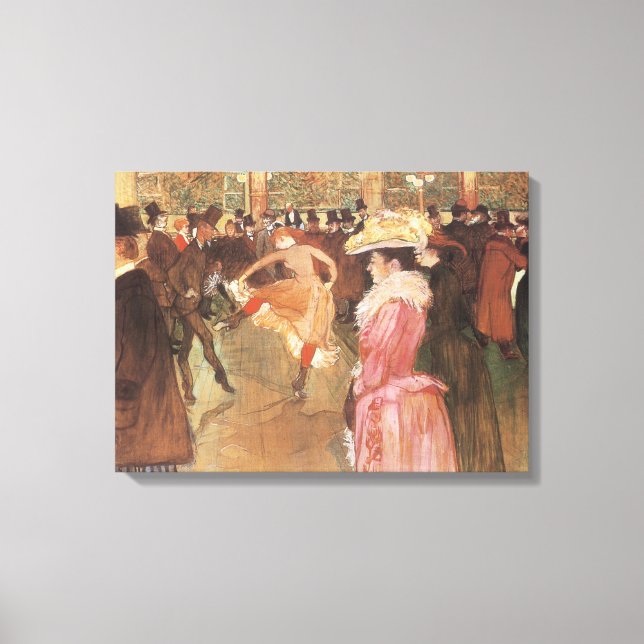 Ball at the Nightclub by Toulouse Lautrec Canvas Print (Front)