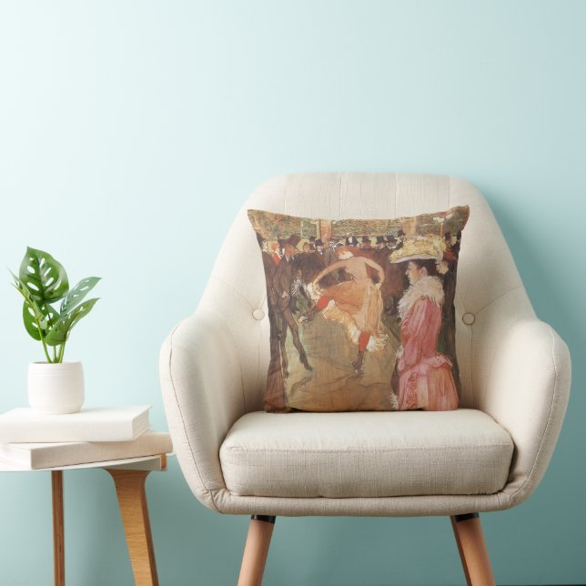 Ball at the Nightclub by Toulouse Lautrec Cushion (Chair)