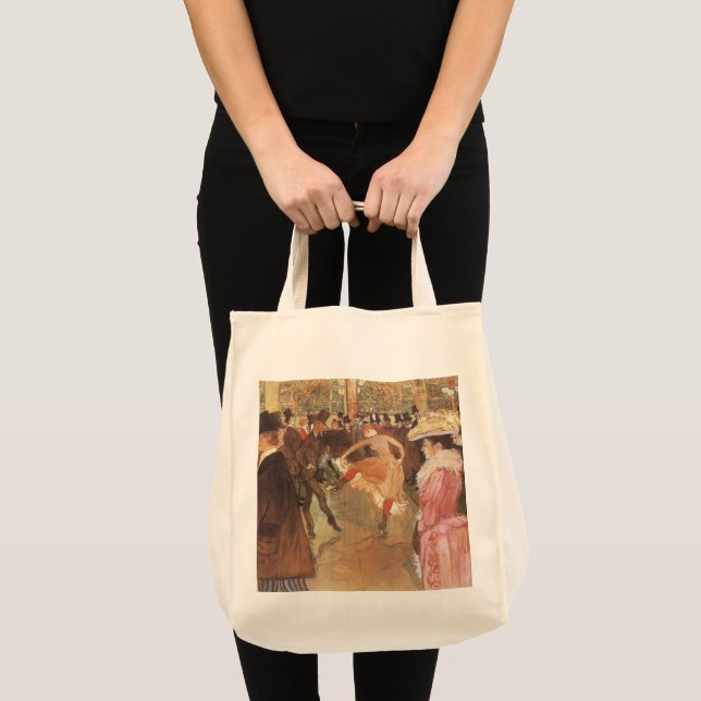 Ball at the Nightclub by Toulouse Lautrec Tote Bag (Front (Product))
