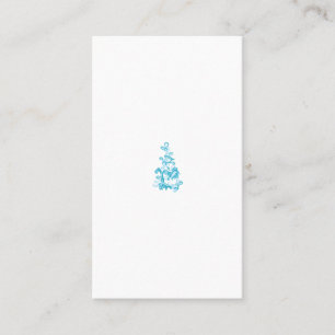 Ball Blue, Medium Turquoise decorative design Business Card