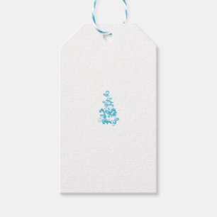 Ball Blue, Medium Turquoise decorative design Gift Tags