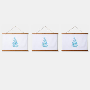 Ball Blue, Medium Turquoise decorative design Hanging Tapestry