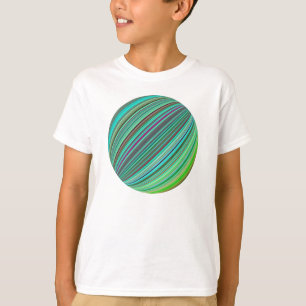 Ball Color Colour Illusion Rainbow Blue Green Gold T-Shirt
