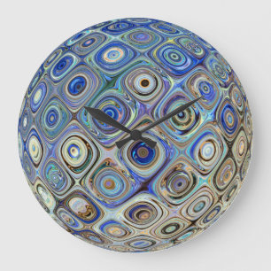 Ball Colour Colour Illusion Rainbow Blue Green Large Clock