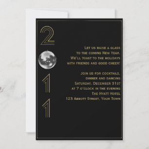 Ball Drop 2011 New Years Eve Invitation