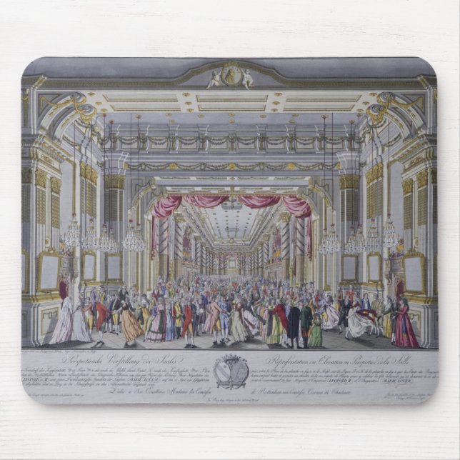Ball following the coronation of Leopold Mouse Pad (Front)