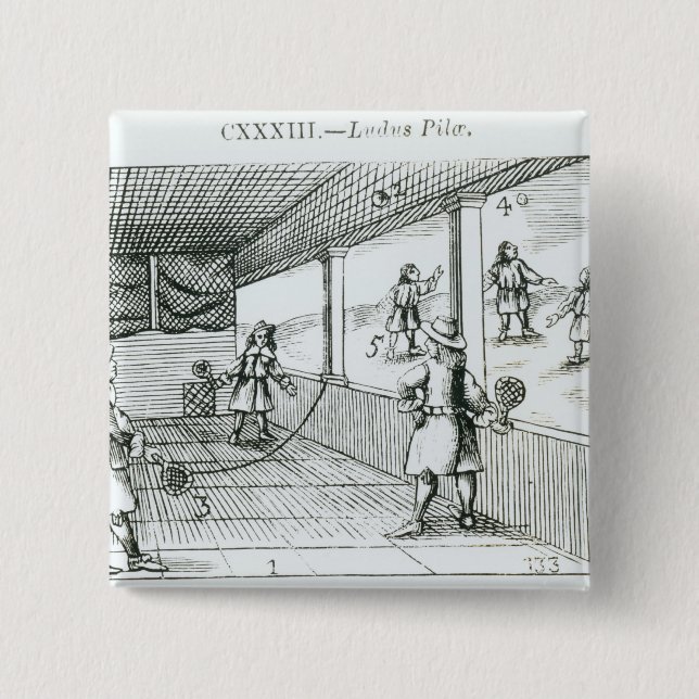 Ball Game 15 Cm Square Badge (Front)