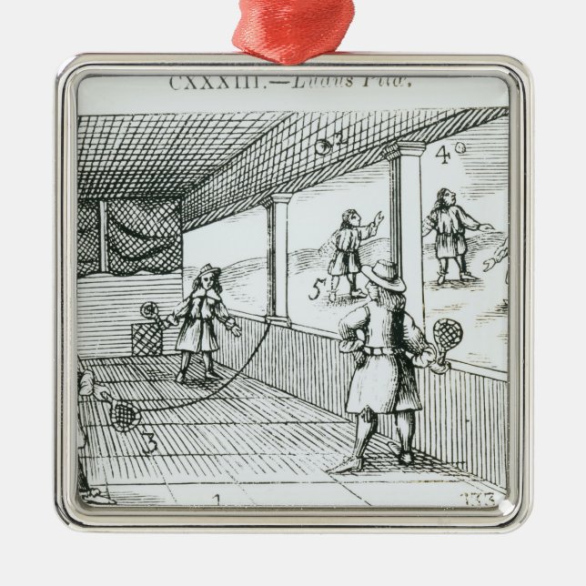 Ball Game Metal Tree Decoration (Front)