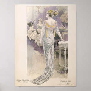 Ball gown, from 'Les Grandes Modes de Paris' Poster