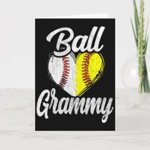 Ball Grammy Baseball Softball Team Sports T Shirt  Card