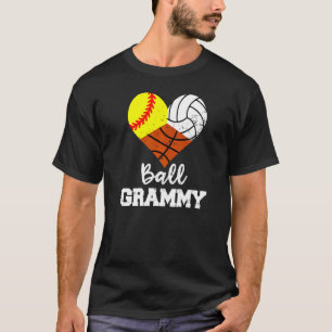 Ball Grammy Heart Softball Volleyball Basketball G T-Shirt