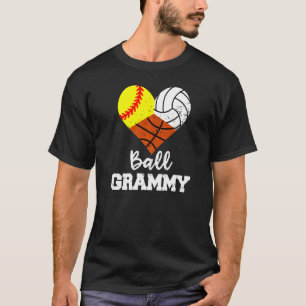 Ball Grammy Heart Softball Volleyball Basketball G T-Shirt