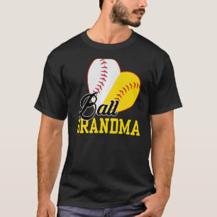 Ball Grandma Softball Baseball For Mothers Day T-Shirt