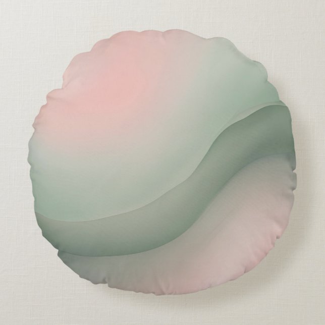 Ball in Pink AI art  Round Cushion (Front)
