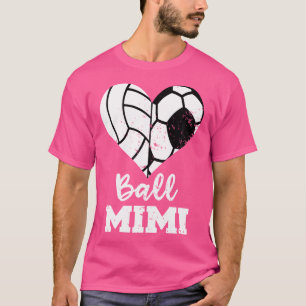 Ball Mimi Funny Soccer Volleyball Heart T-Shirt