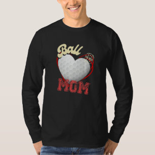 Ball Mom Womens Cheer Golfer Mom Mother's Day Golf T-Shirt