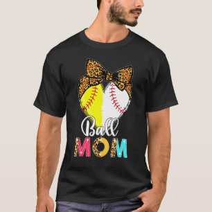 Ball Mum Baseball Softball Mama Team Sports T-Shirt