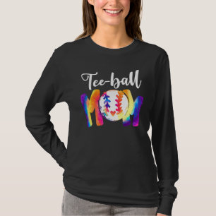 Ball Mum Tee Mother's Day Teeball Mum Leopard Funn