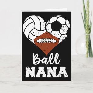 Ball Nana Funny Volleyball Soccer Football Card