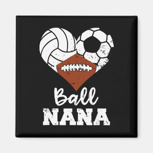 Ball Nana Funny Volleyball Soccer Football Magnet