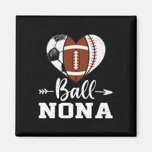 Ball Nona Soccer Football Baseball Player Magnet