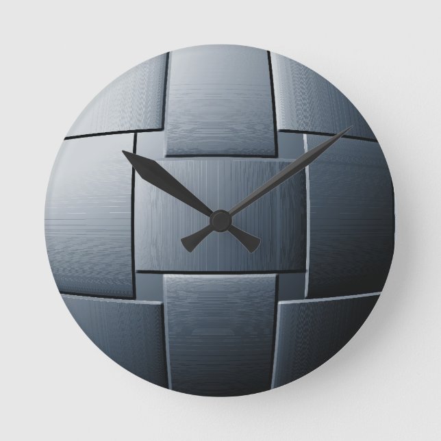 "Ball of Steel" custom wall clock (Front)