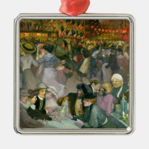 Ball on the 14th July Metal Tree Decoration