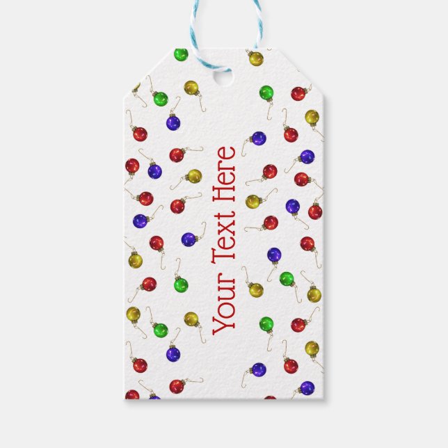 Ball Ornaments Gift Tags (Front)