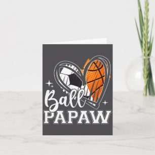 Ball Papaw Soccer Basketball Heart Card