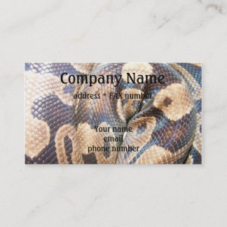 Ball Python Business Card