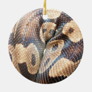Ball Python Ceramic Tree Decoration