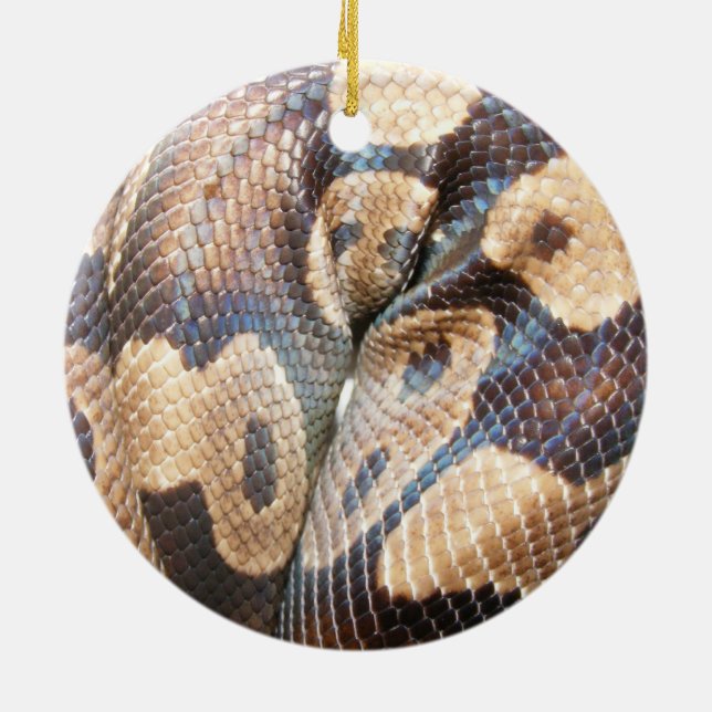 Ball Python Ceramic Tree Decoration (Back)