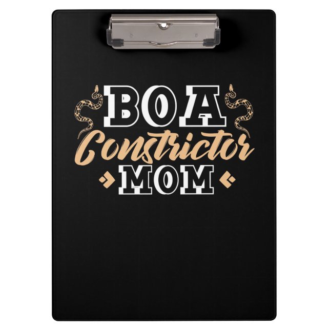 Ball Python Constrictor Mum Clipboard (Front)