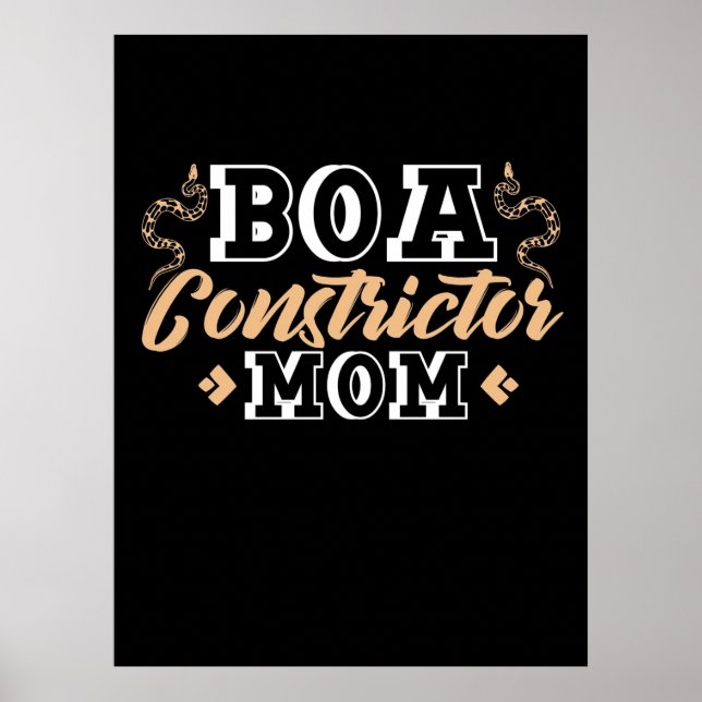 Ball Python Constrictor Mum Poster (Front)
