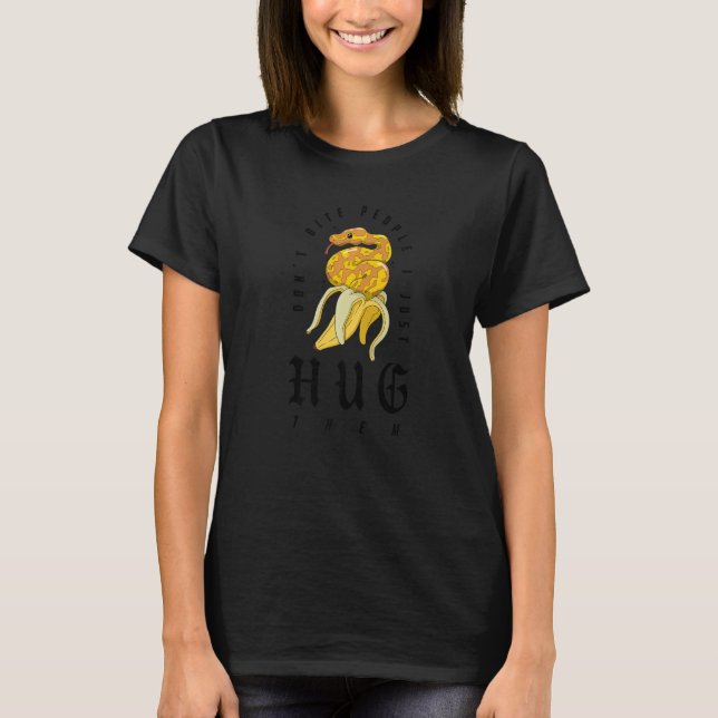 Ball Python Herpetologist Snake Owner Banana Royal T-Shirt (Front)