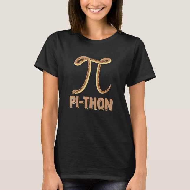 Ball Python Pi Snake Pet Owner Animal Ball Python T-Shirt (Front)