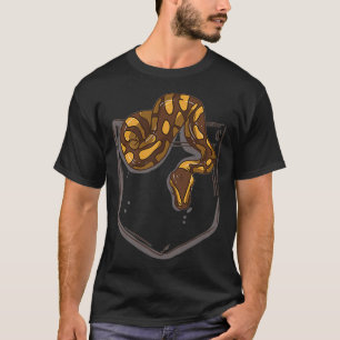Ball Python Pocket Snake Reptile Boa Lover T-Shirt
