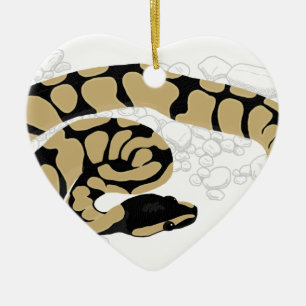 Ball Python Snake Ceramic Tree Decoration